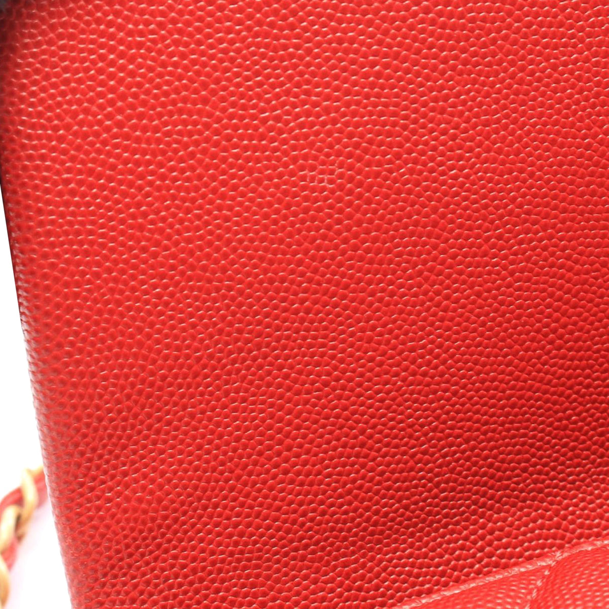 Chanel Small Quilted Caviar Coco Top Handle Bag — Red