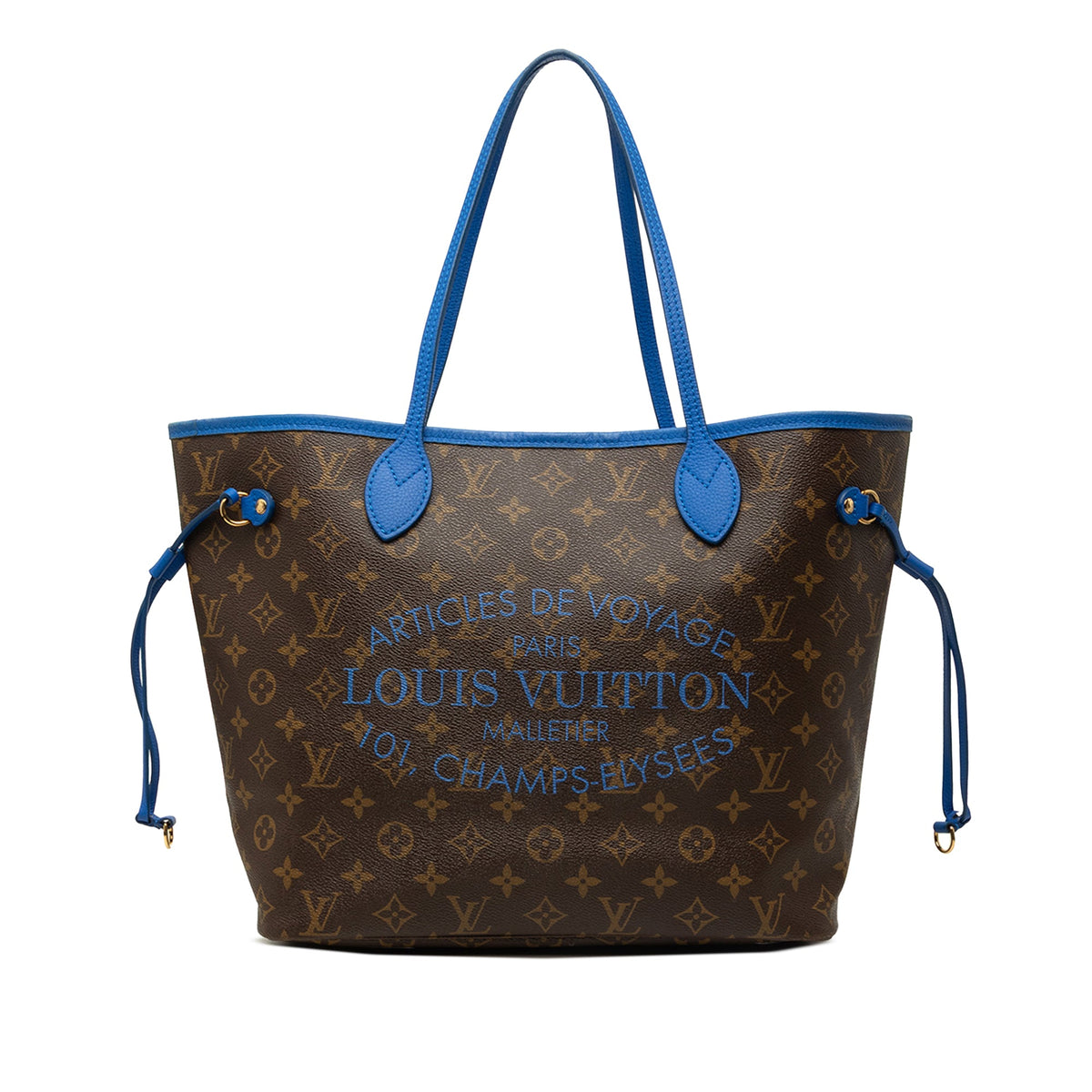 Louis Vuitton Monogram Ikat Neverfull MM — Blue