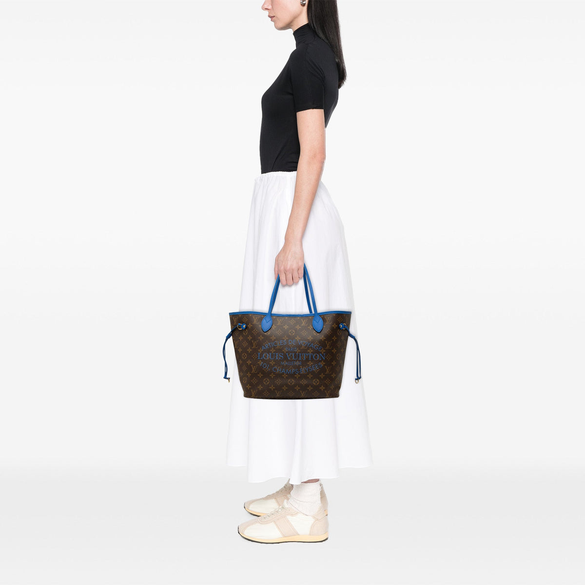 Louis Vuitton Monogram Ikat Neverfull MM — Blue