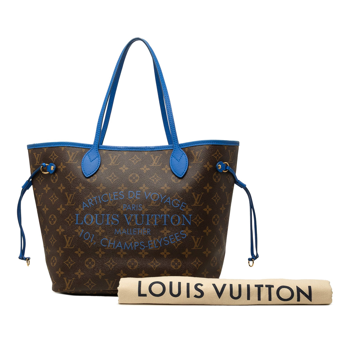 Louis Vuitton Monogram Ikat Neverfull MM — Blue