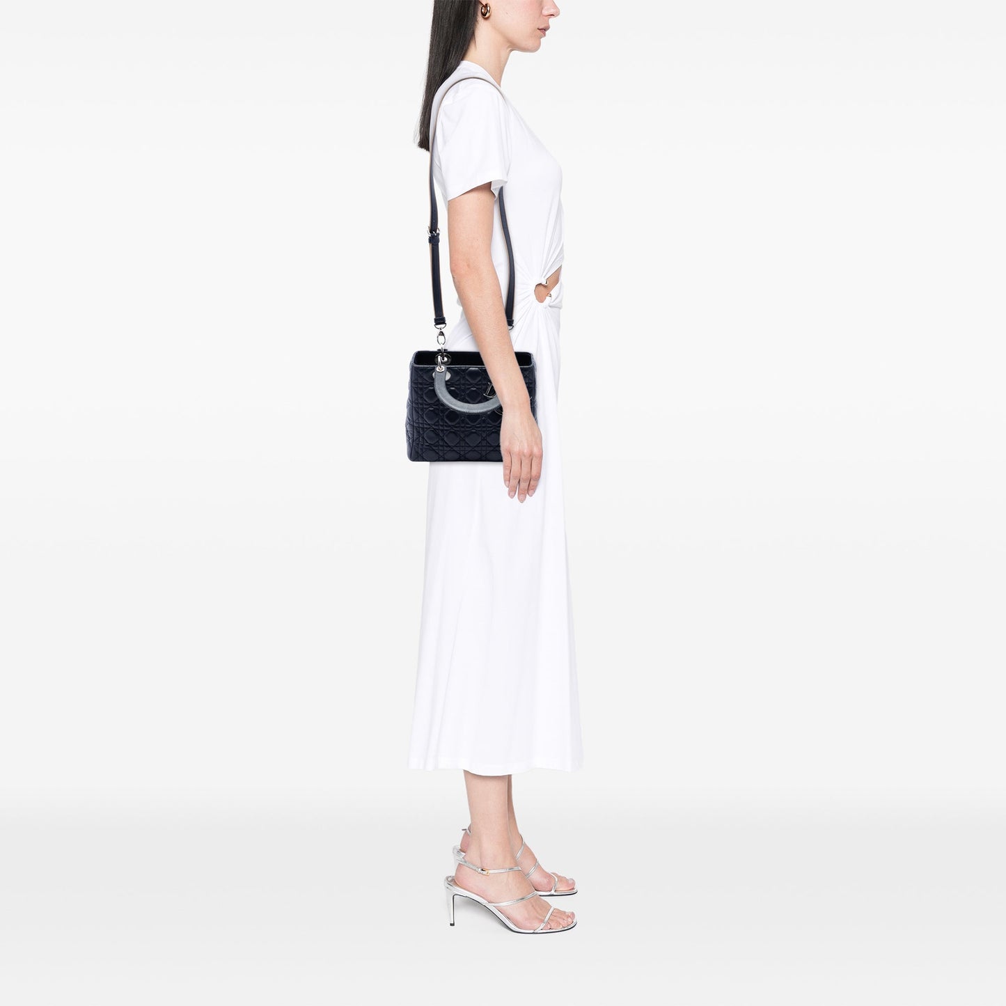 Dior Medium Lambskin Cannage Lady Dior