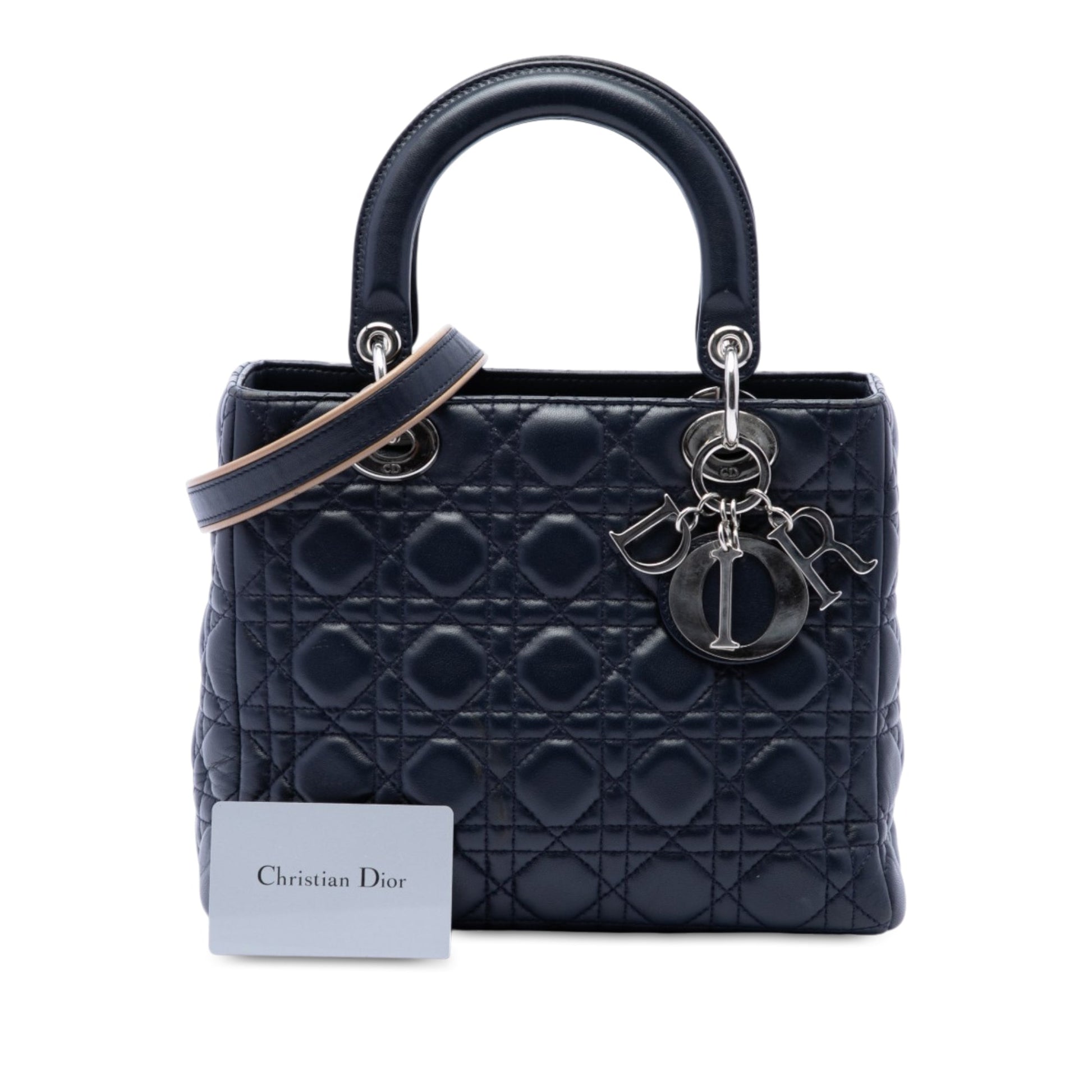 Dior Medium Lambskin Cannage Lady Dior