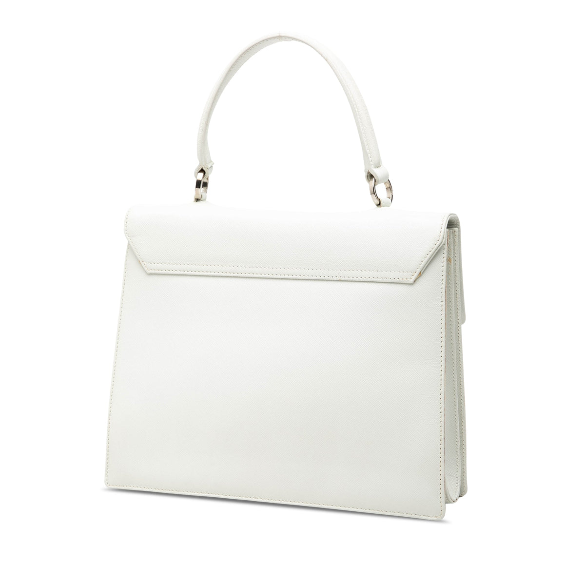 Ferragamo Leather Gancini Satchel