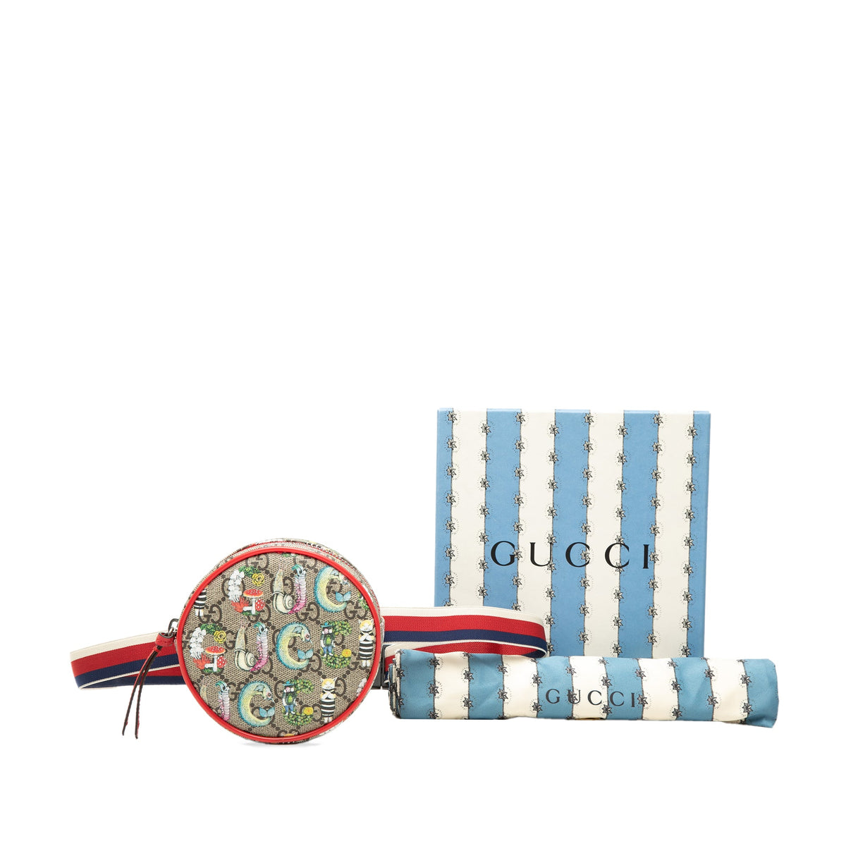 Gucci Yuko Higuchi Childrens GG Supreme Web Belt Bag