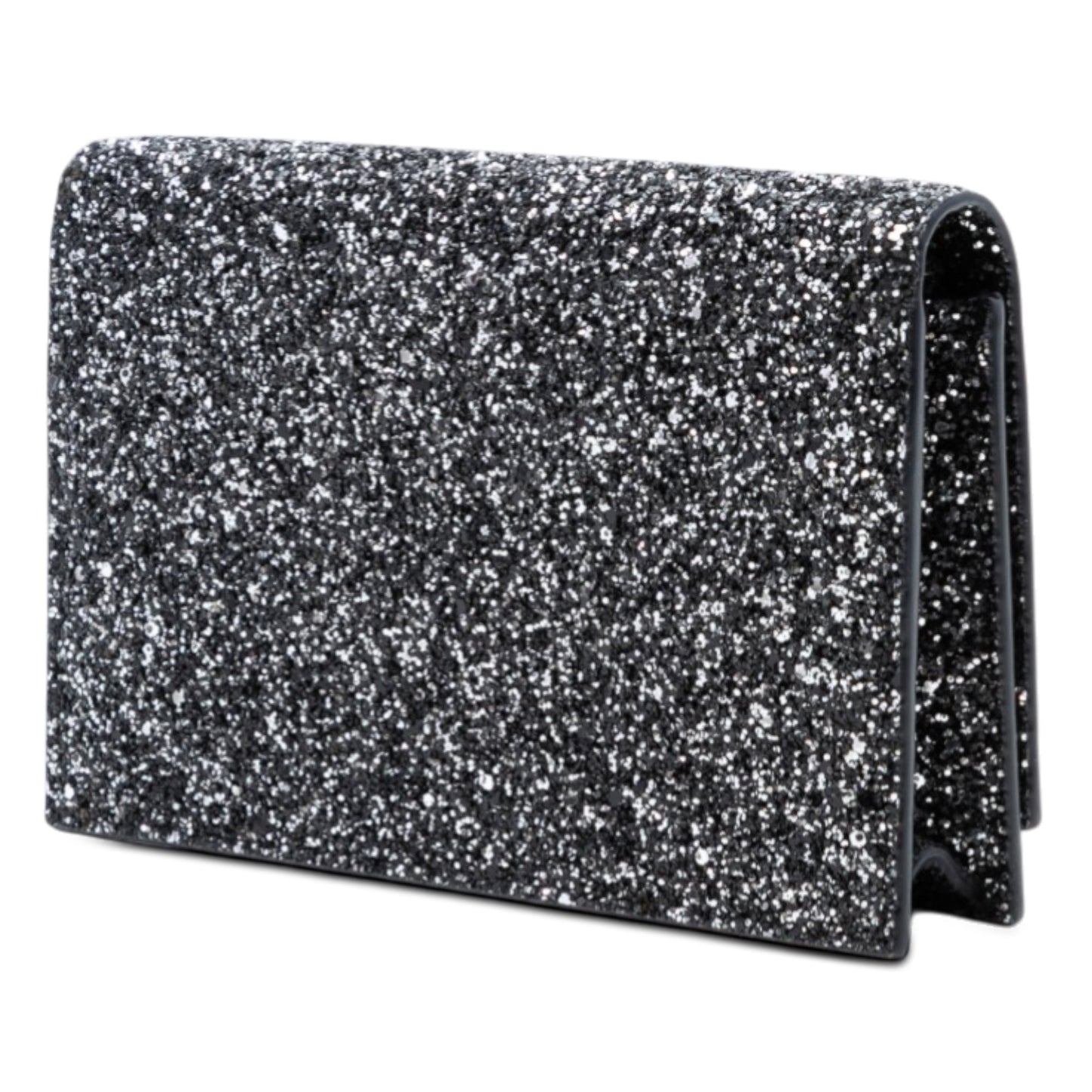 Saint Laurent Metallic Glitter Monogram Kate Tassel Chain Wallet