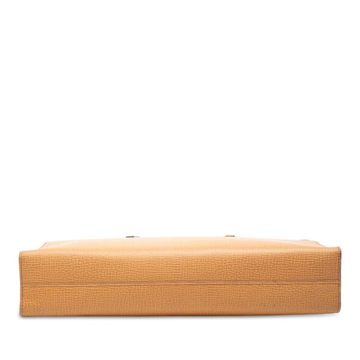 LOEWE Textured Leather Business Bag — Brown