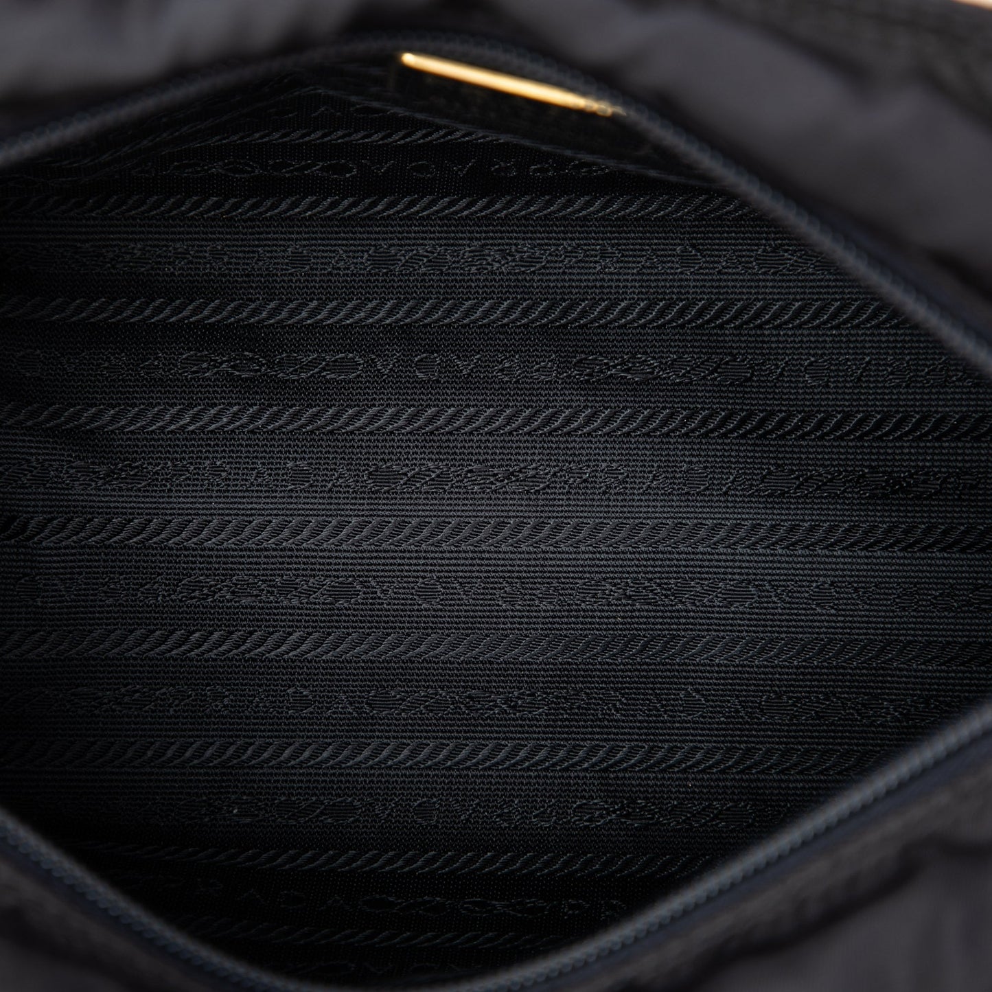 Prada Tessuto Metal Handle Bag