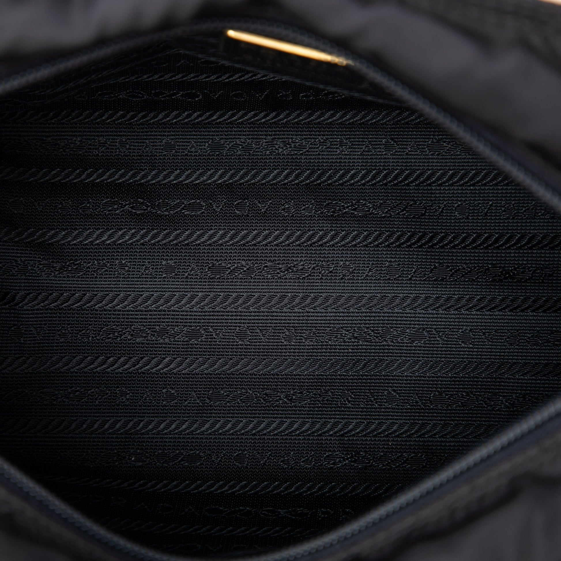 Prada Tessuto Metal Handle Bag