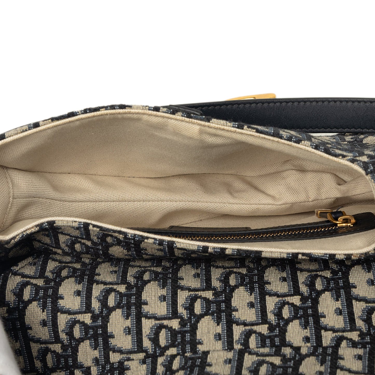 Dior Oblique Canvas Saddle Bag