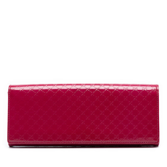 Gucci Microguccissima Patent Broadway Clutch