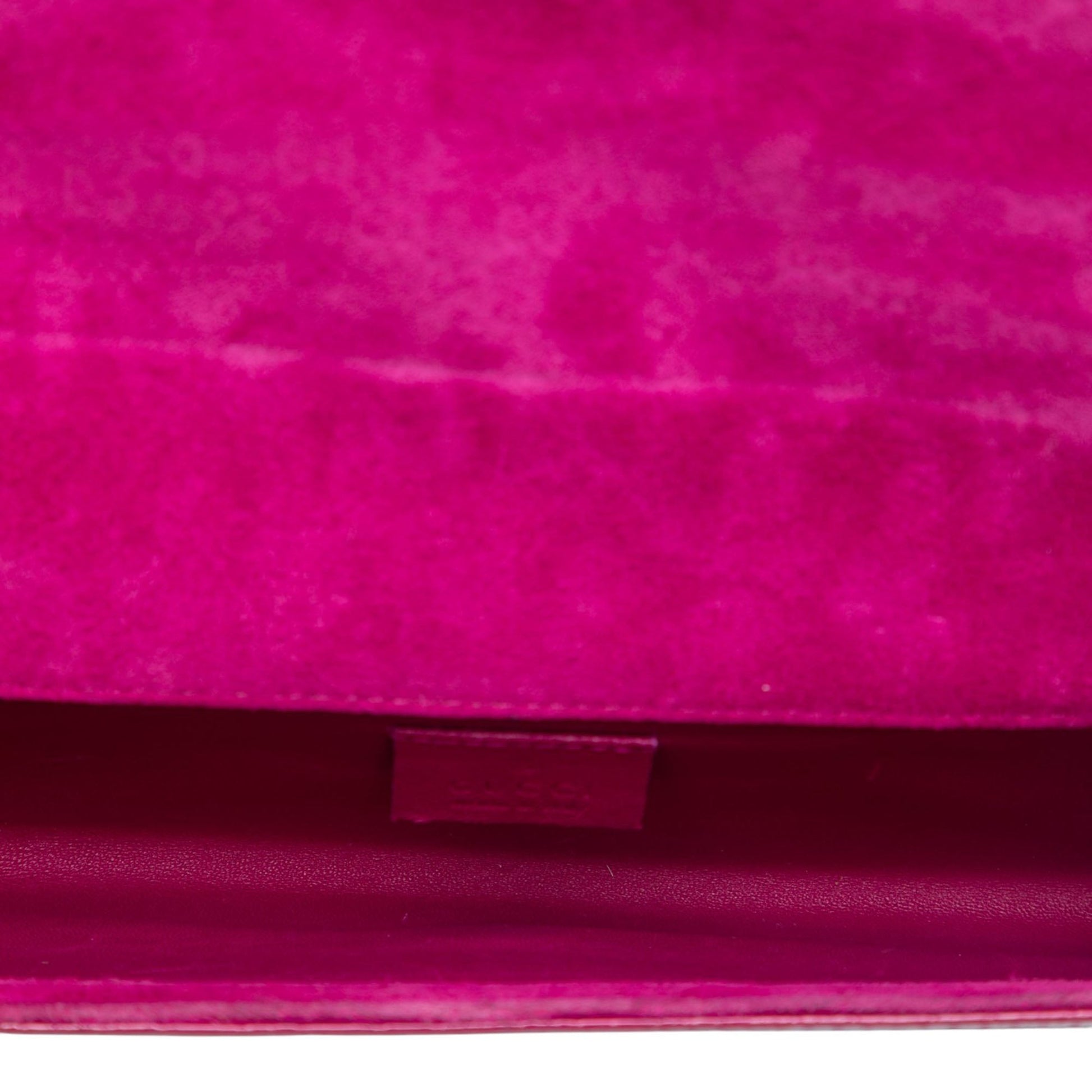 Gucci Microguccissima Patent Broadway Clutch