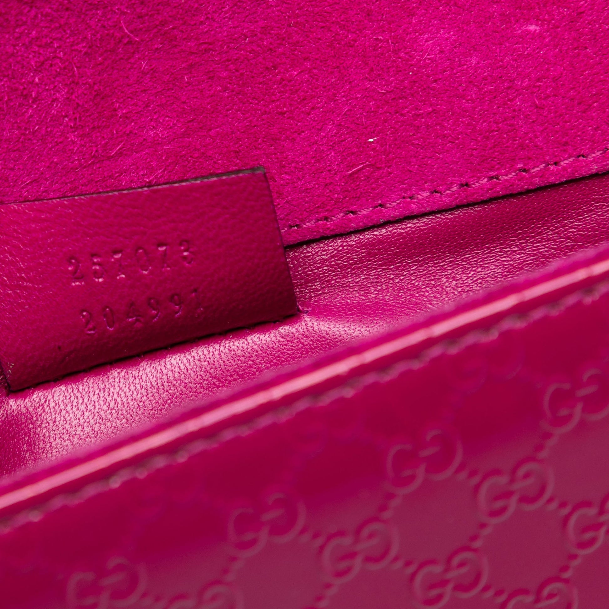 Gucci Microguccissima Patent Broadway Clutch