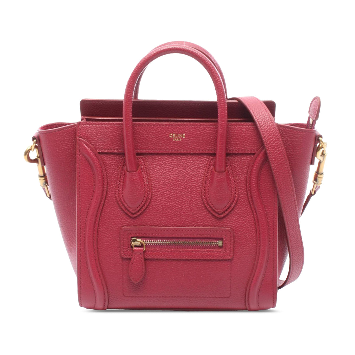 Celine Nano Leather Luggage Tote