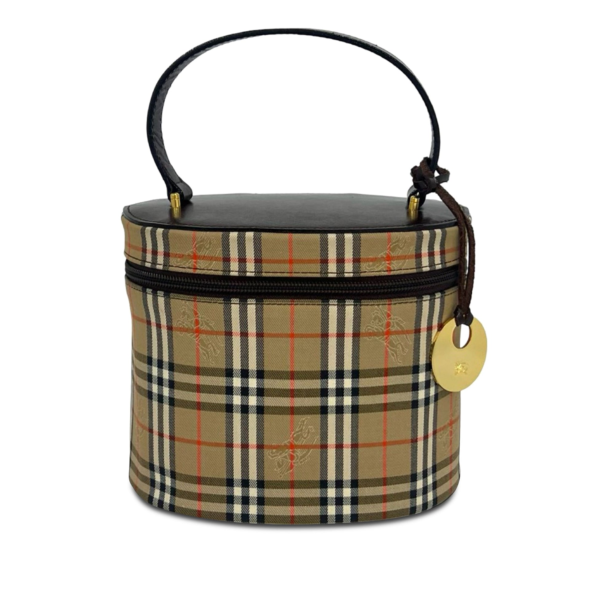 Burberry Haymarket Check Canvas Vanity Bag