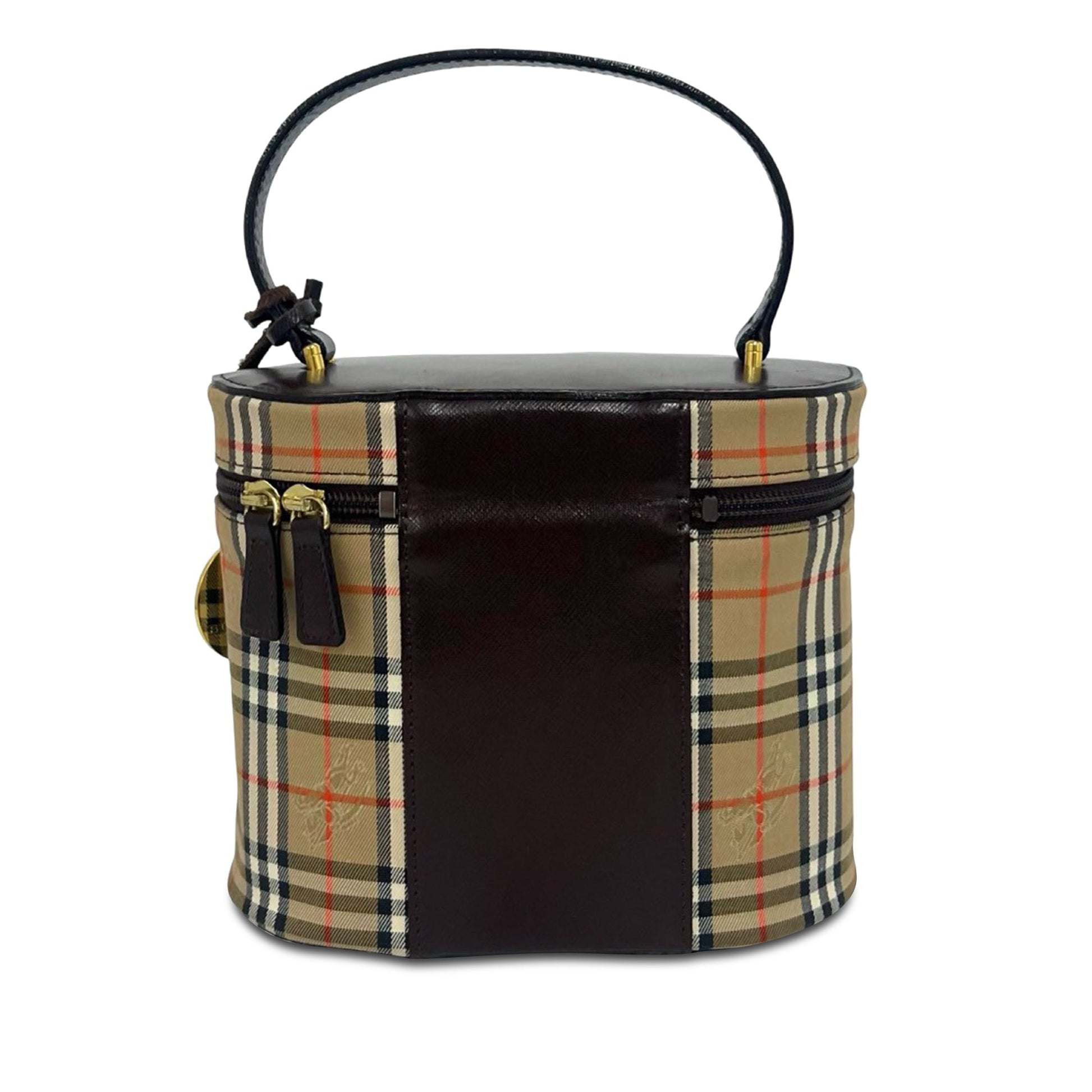 Burberry Haymarket Check Canvas Vanity Bag