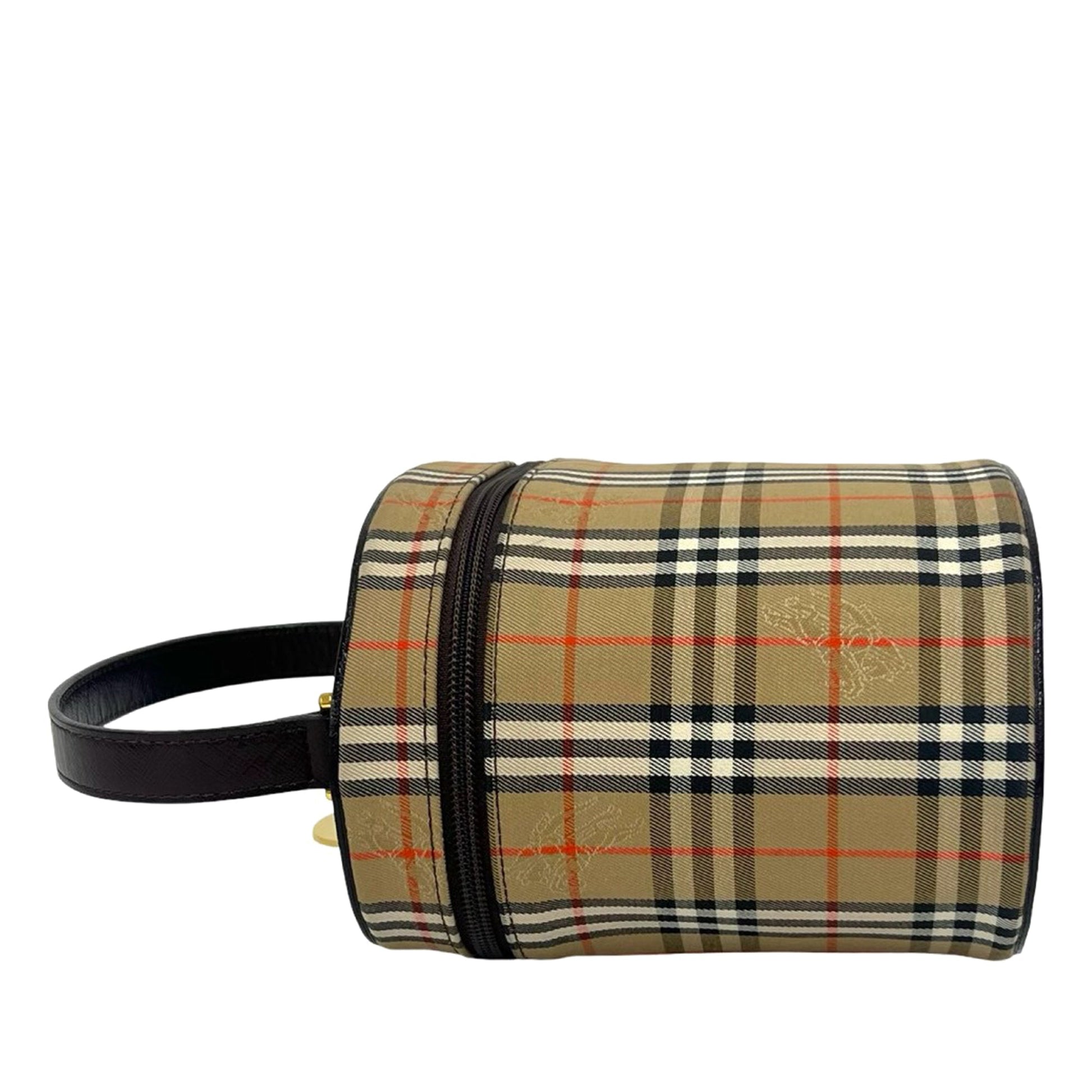 Burberry Haymarket Check Canvas Vanity Bag