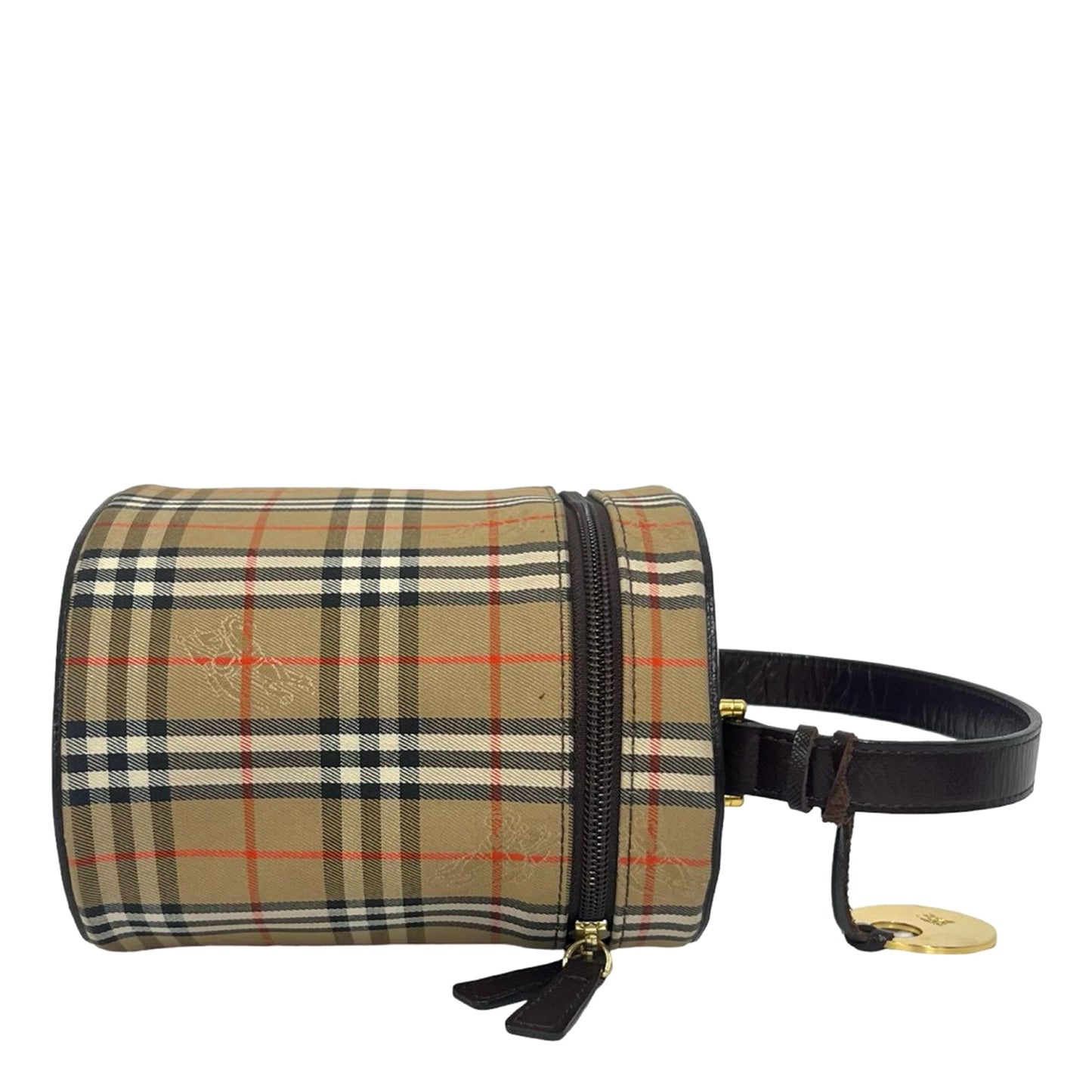 Burberry Haymarket Check Canvas Vanity Bag