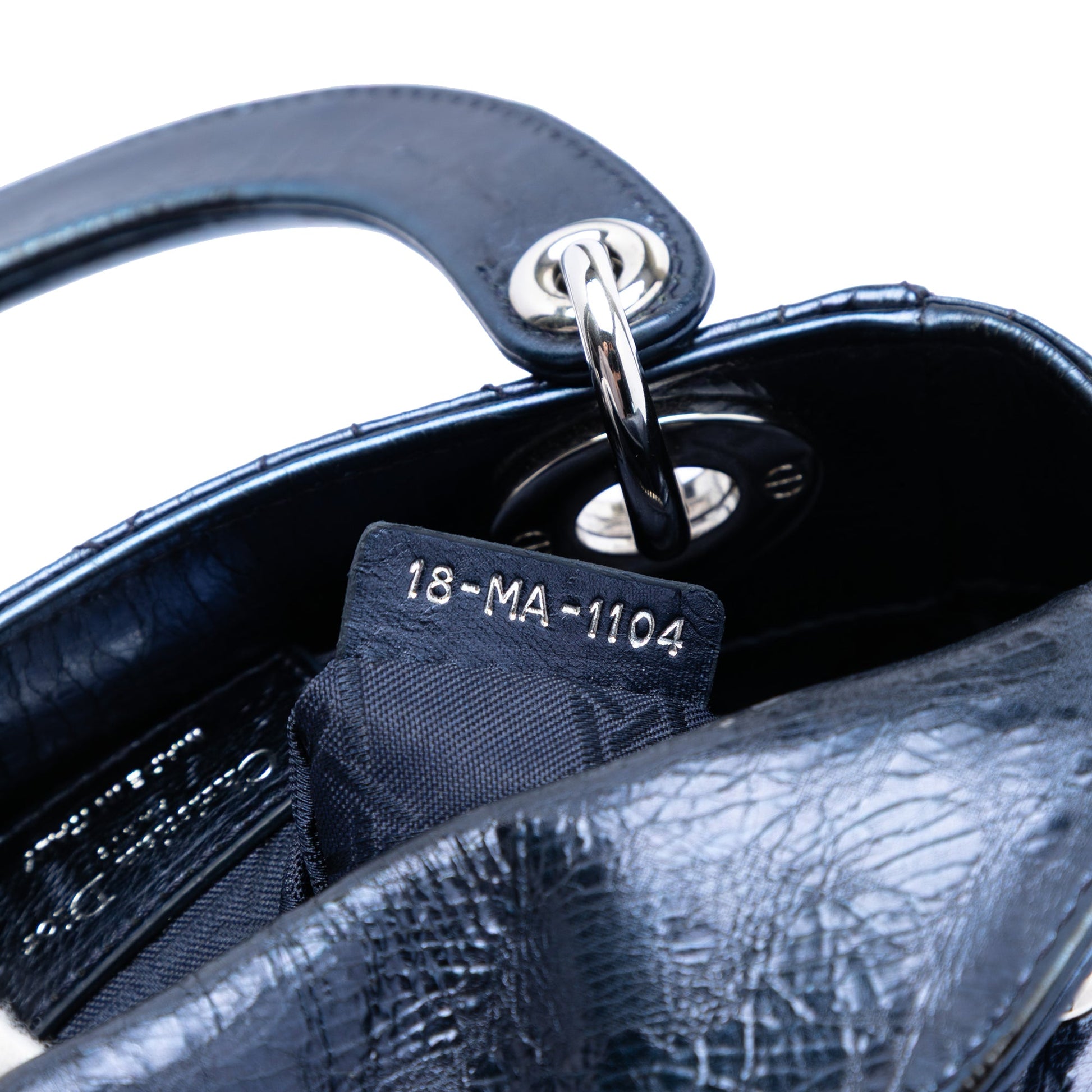Dior Mini Metallic Calfskin Cannage Lady Dior