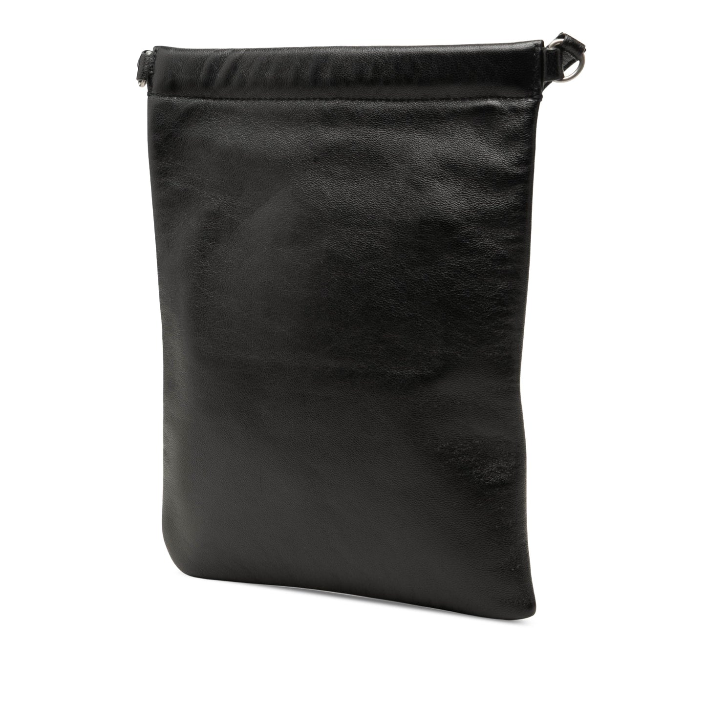 Saint Laurent Antiqued Lambskin Sid Flat Crossbody