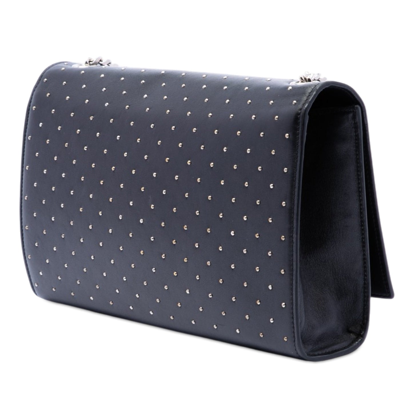 Saint Laurent Medium Studded Calfskin Monogram Kate Crossbody