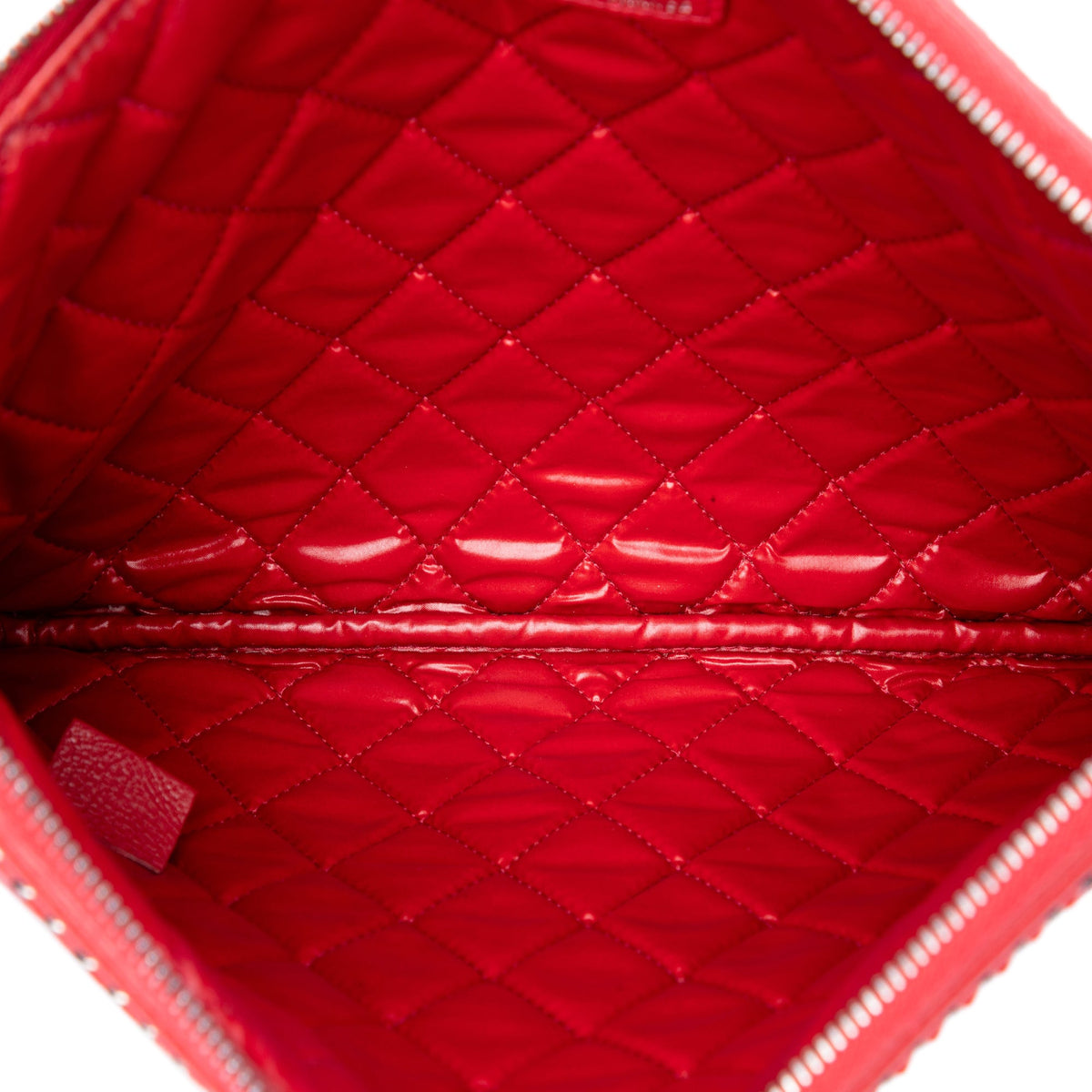 Chanel Medium Quilted Lambskin Chain Boy O Case Clutch