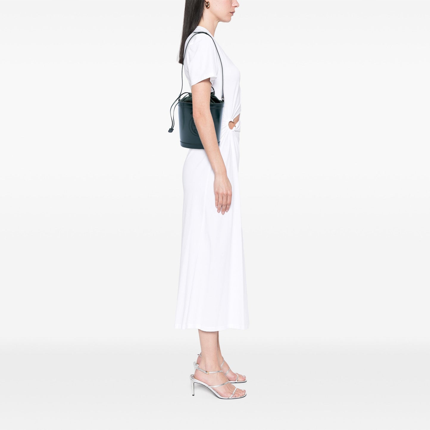 Gucci Calfskin Interlocking G Bucket Bag