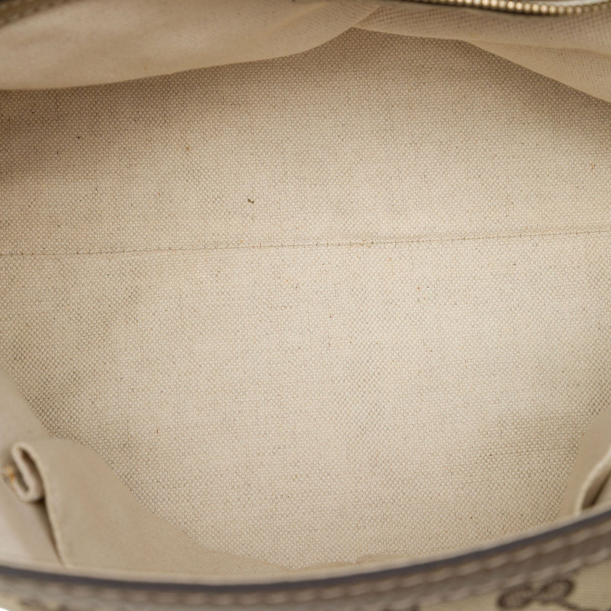 Gucci GG Canvas Bella Flap Satchel — Beige