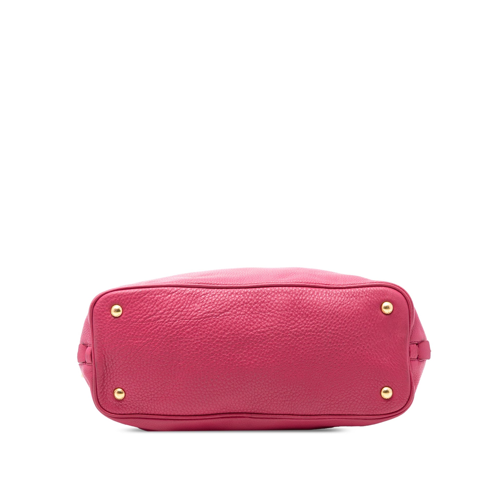 Prada Vitello Daino Side Zip Open Convertible Tote