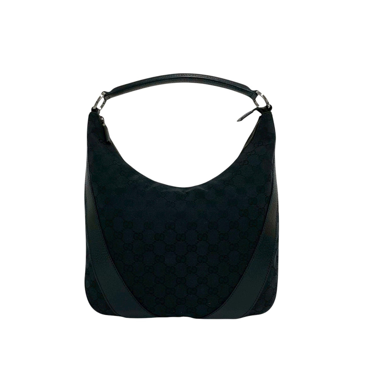 Gucci GG Canvas Hobo — Black