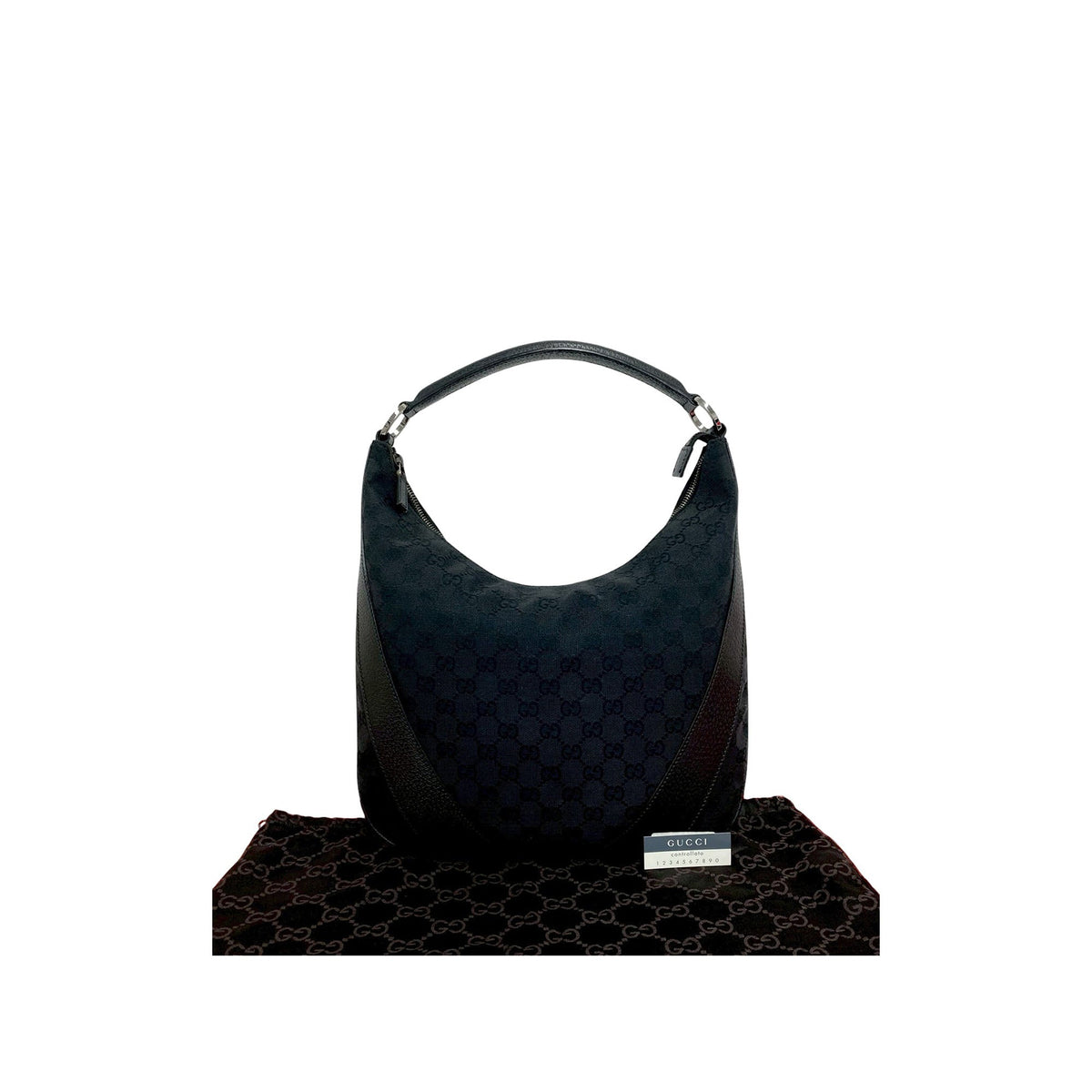 Gucci GG Canvas Hobo — Black