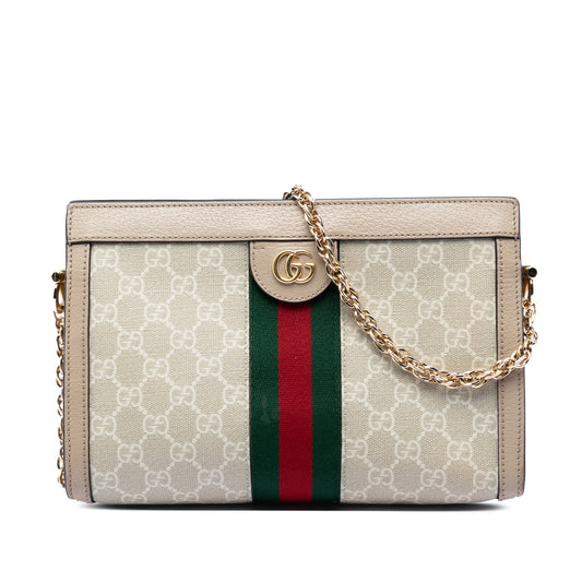 Gucci Small GG Supreme Web Ophidia Chain Crossbody