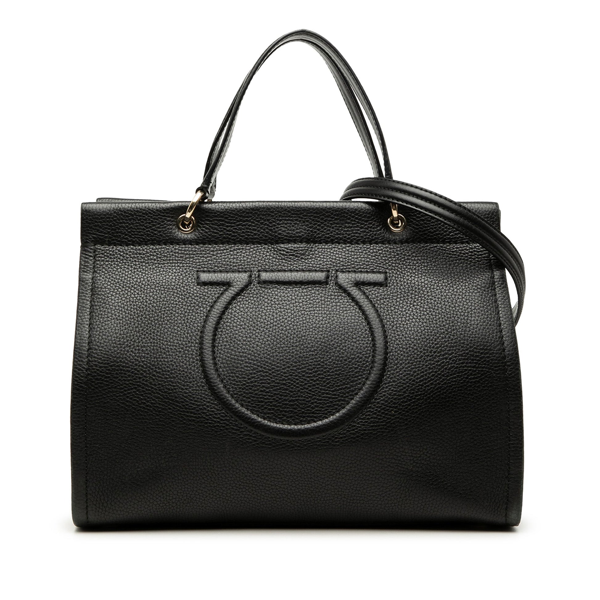 Ferragamo Grained Calfskin Meera Tote