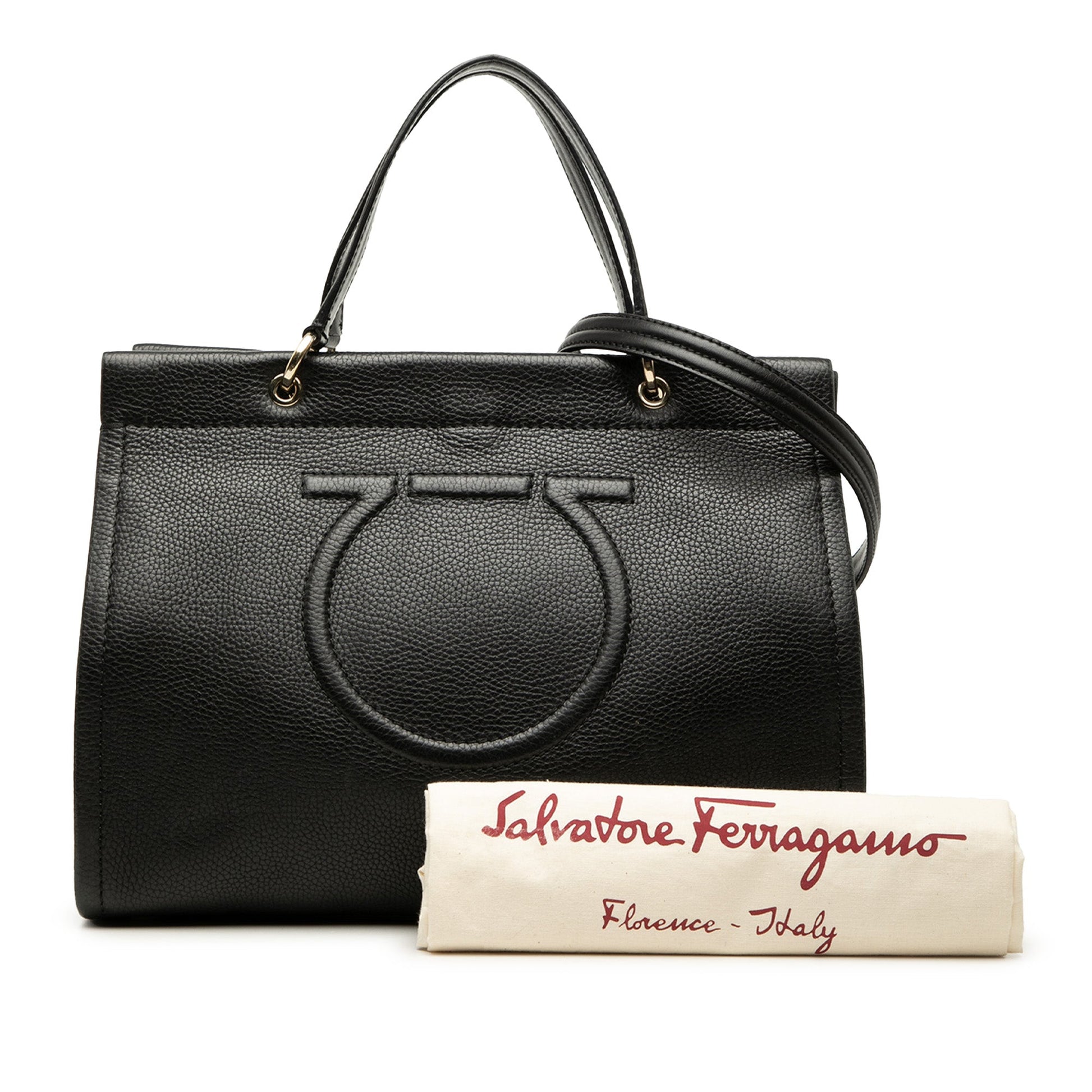 Ferragamo Grained Calfskin Meera Tote