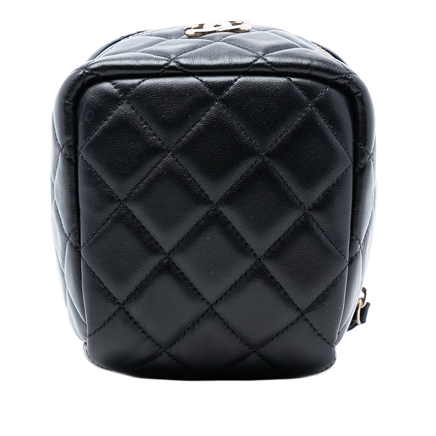 Chanel CC Quilted Lambskin Cube Wristlet Vanity Case
