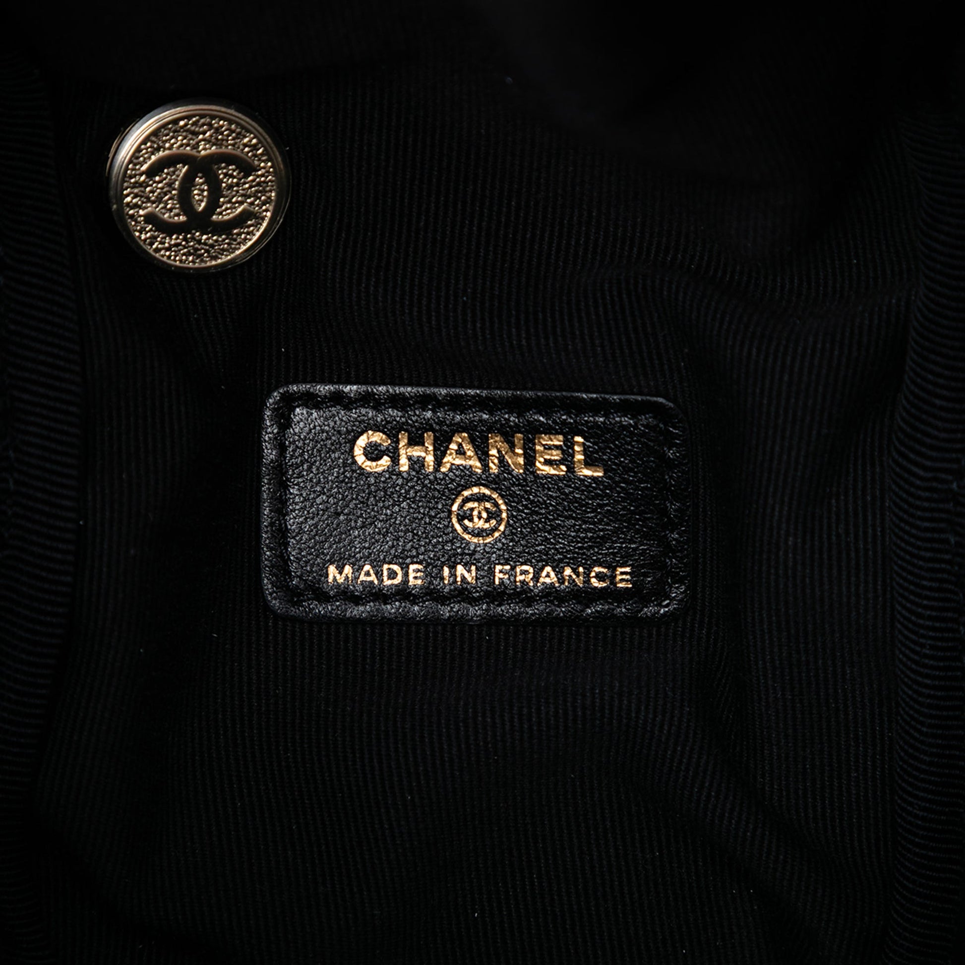 Chanel CC Quilted Lambskin Cube Wristlet Vanity Case