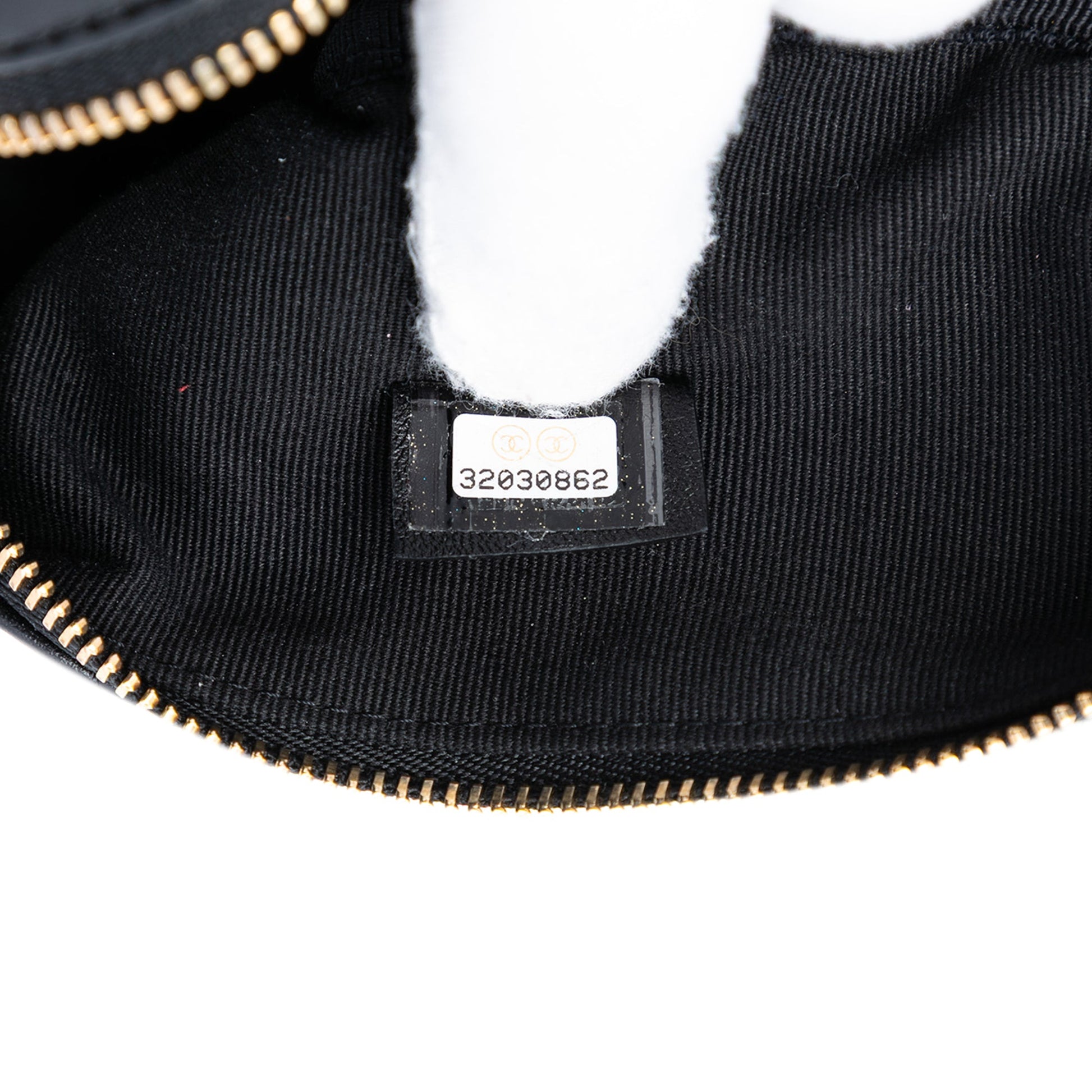 Chanel CC Quilted Lambskin Cube Wristlet Vanity Case
