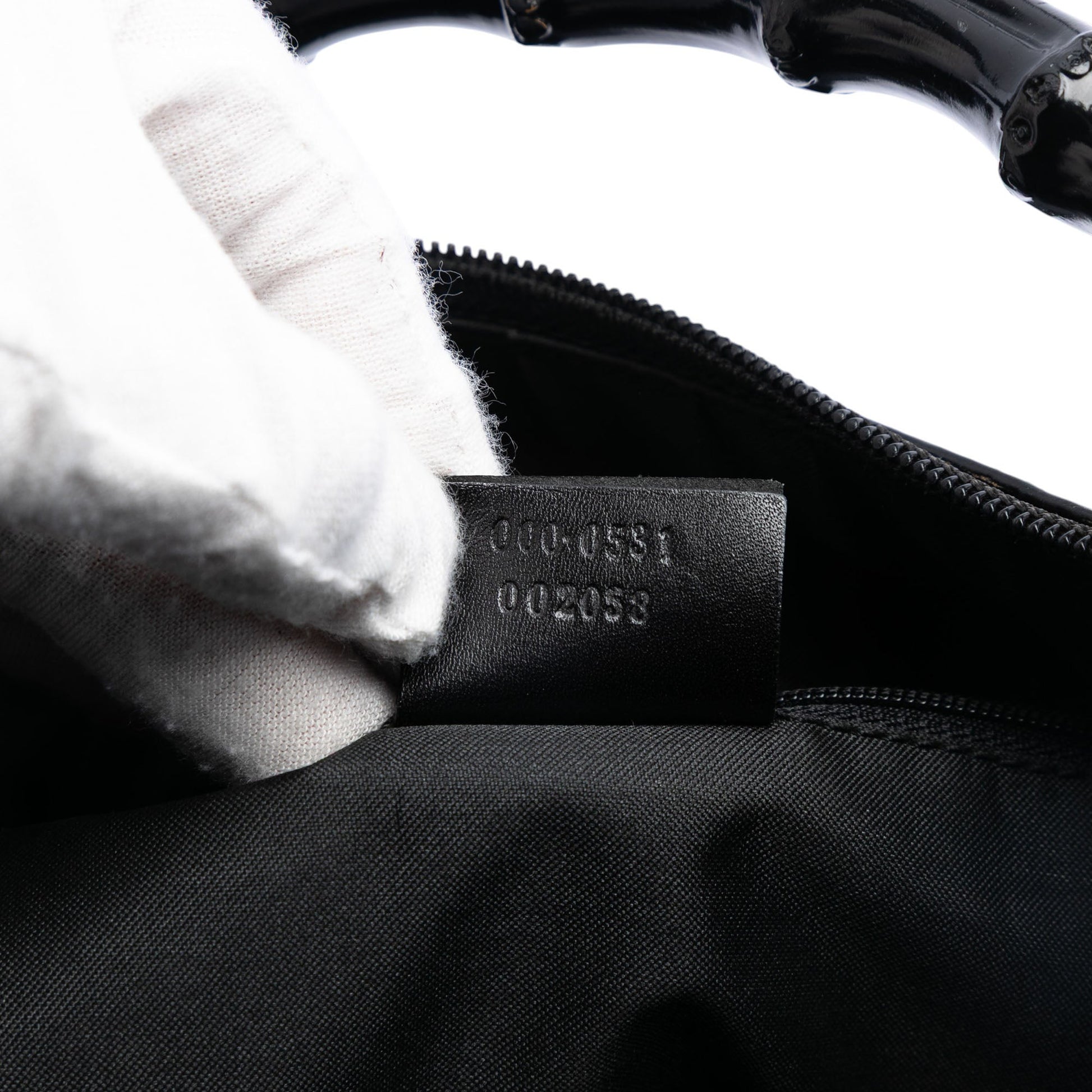 Gucci GG Nylon Bamboo Shoulder Bag