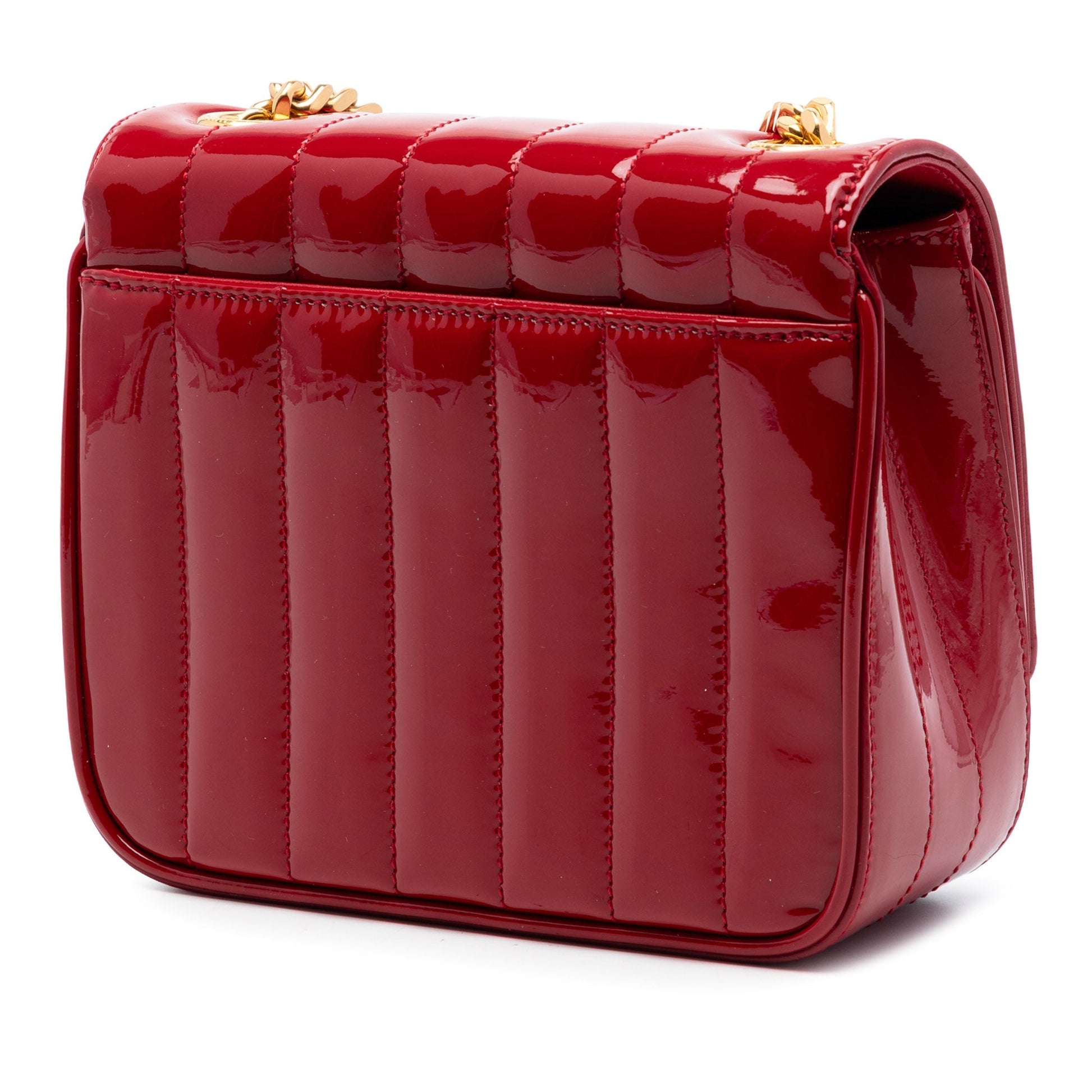Saint Laurent Small Patent Monogram Vicky Chain Bag