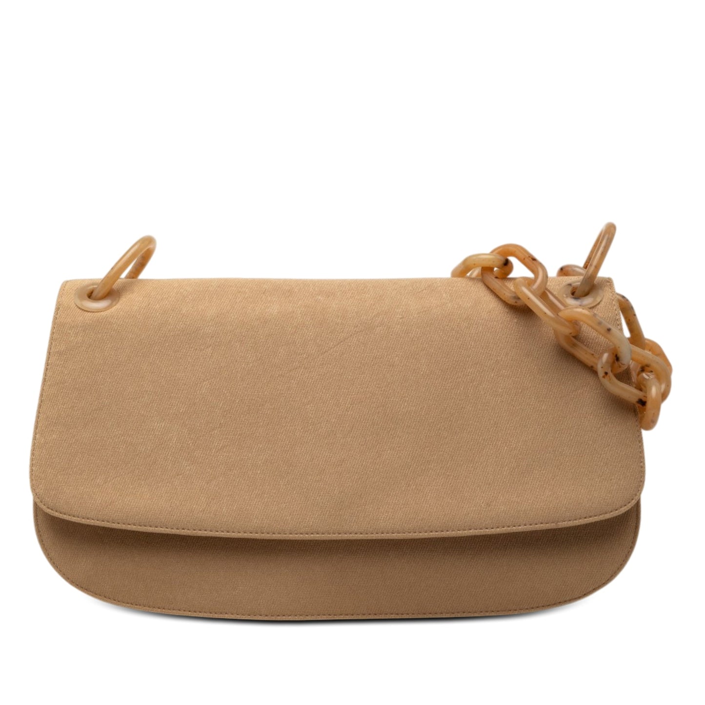 Prada Canvas Resin Chain Shoulder Bag