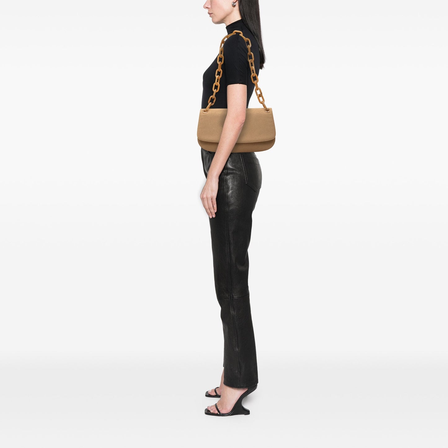 Prada Canvas Resin Chain Shoulder Bag