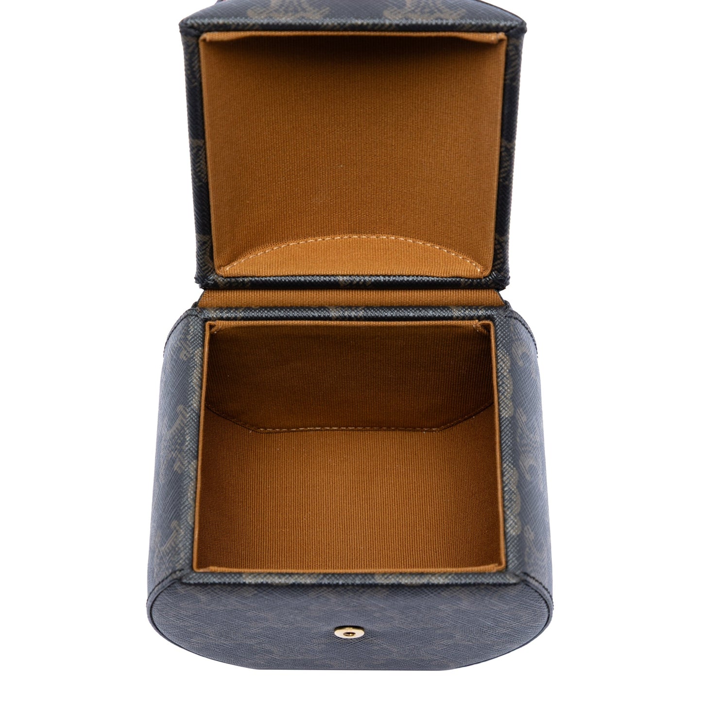 Celine Triomphe Coated Canvas Round Box Handbag