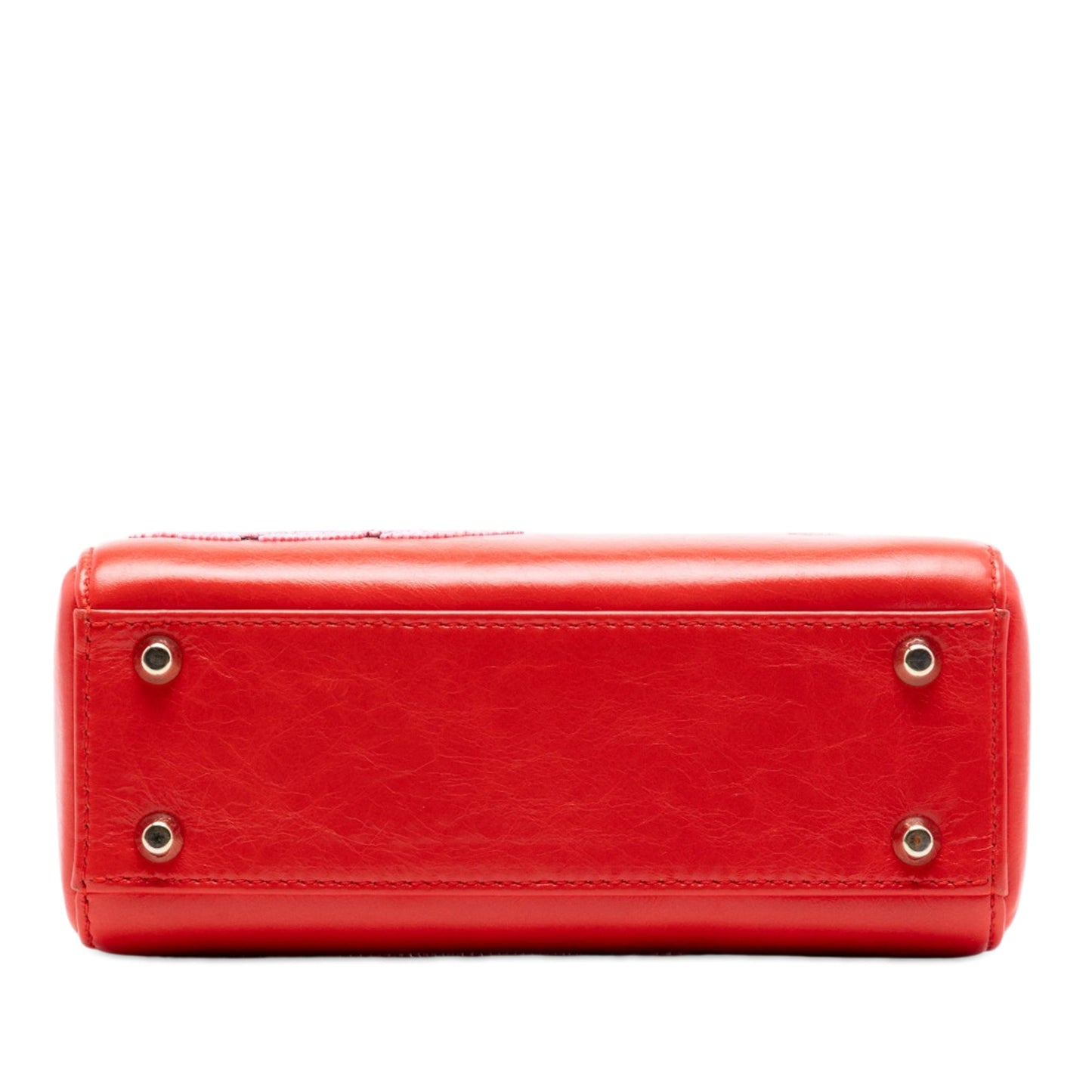 Dior Mini Calfskin Beaded Lady Dior