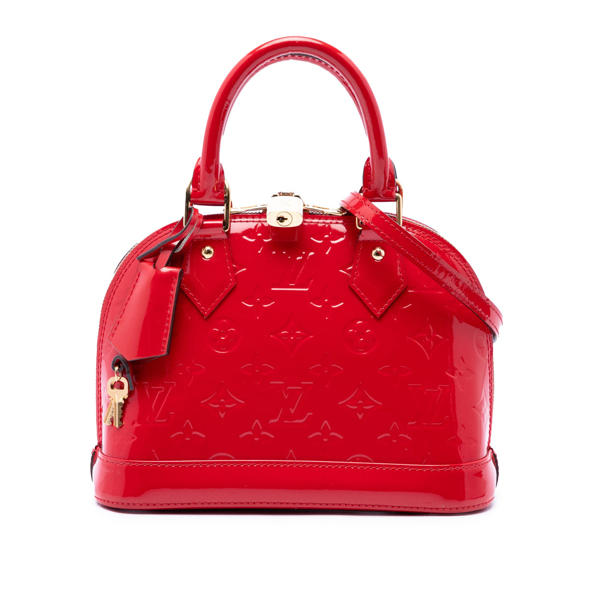 Louis Vuitton Monogram Vernis Alma BB — Red