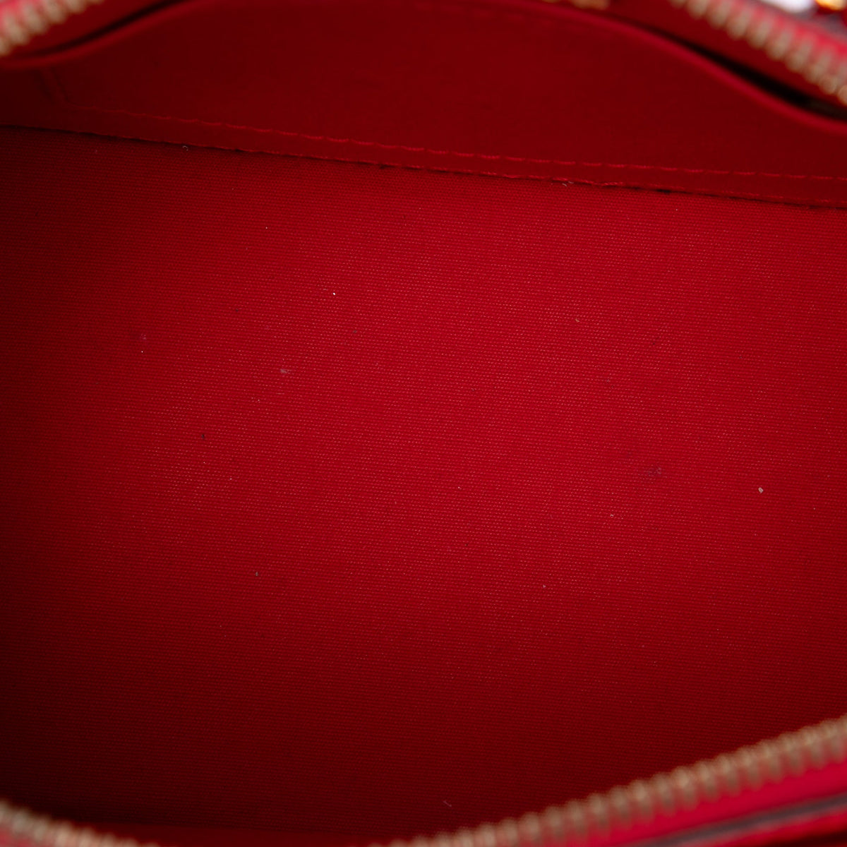 Louis Vuitton Monogram Vernis Alma BB — Red