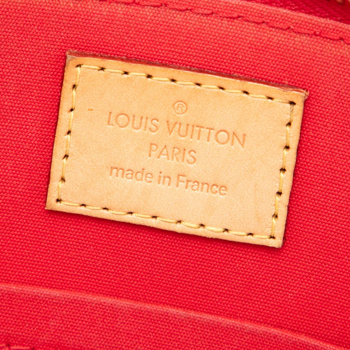Louis Vuitton Monogram Vernis Alma BB — Red