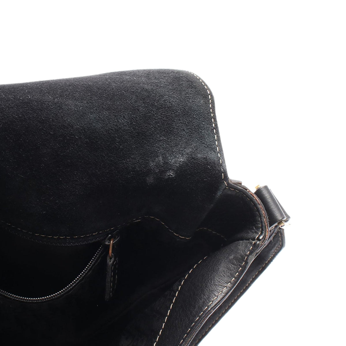 Dior Leather Baudrier Saddle Bag — Black