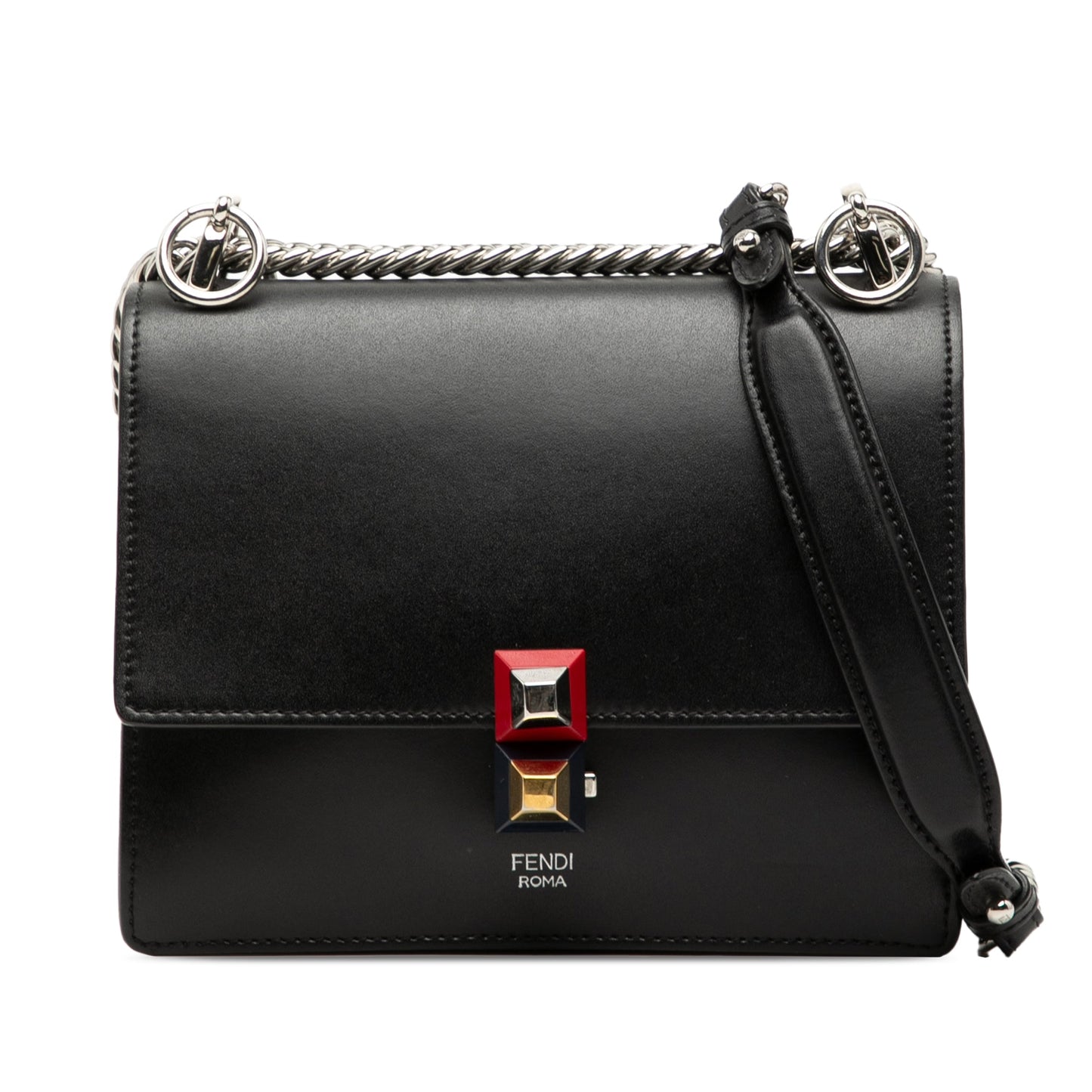Fendi Small Leather Kan I Crossbody