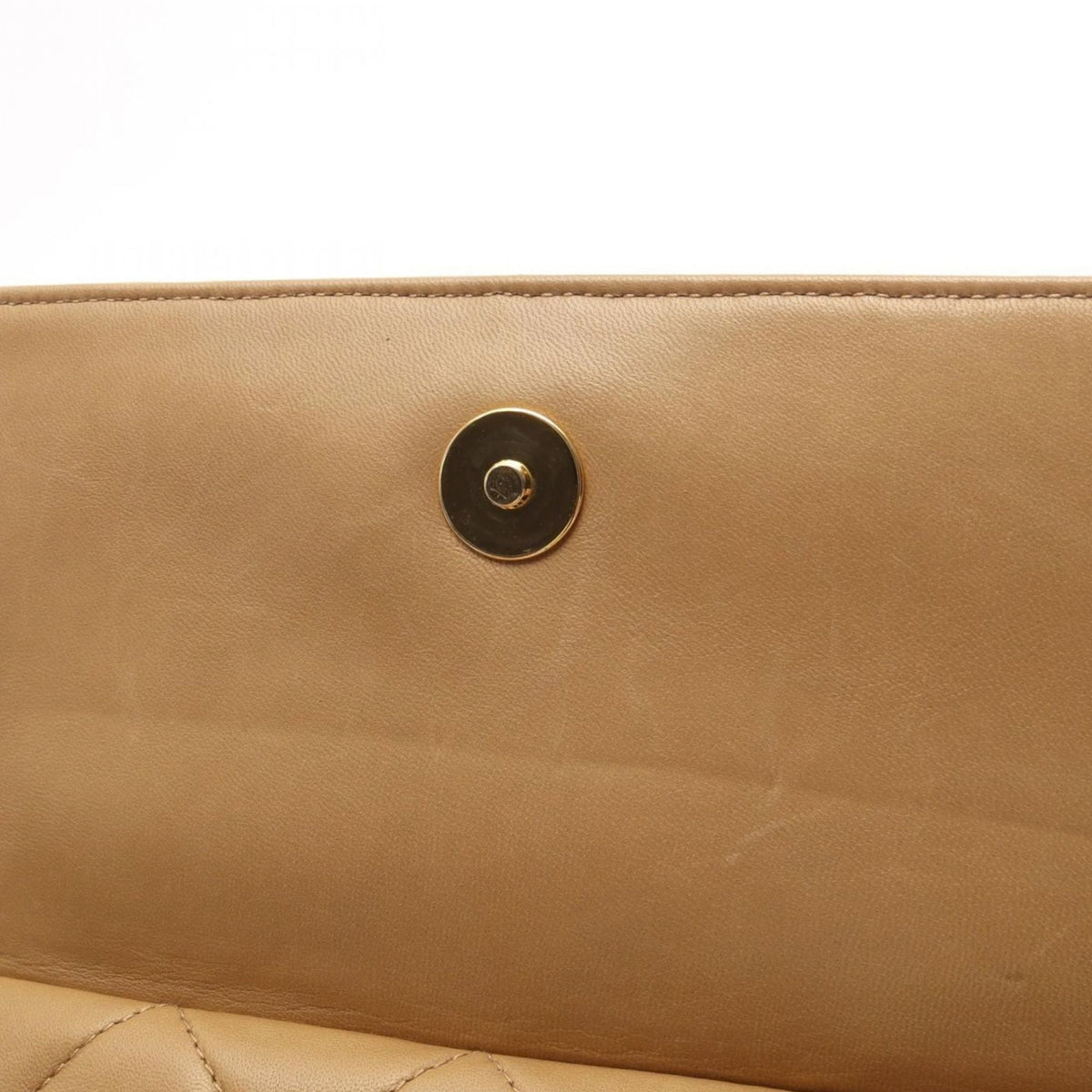 Chanel CC Quilted Lambskin Tassel Camera Bag — Beige
