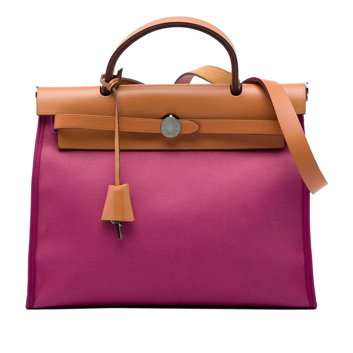 Hermès Toile Herbag Zip 31 — Pink