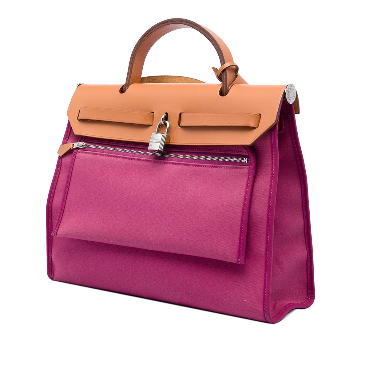 Hermès Toile Herbag Zip 31 — Pink